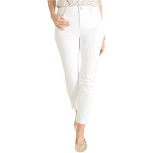 Chico’s No Stain So Slimming Girlfriend Crop Jeans White NWT Size 2 / Chico’s 00
